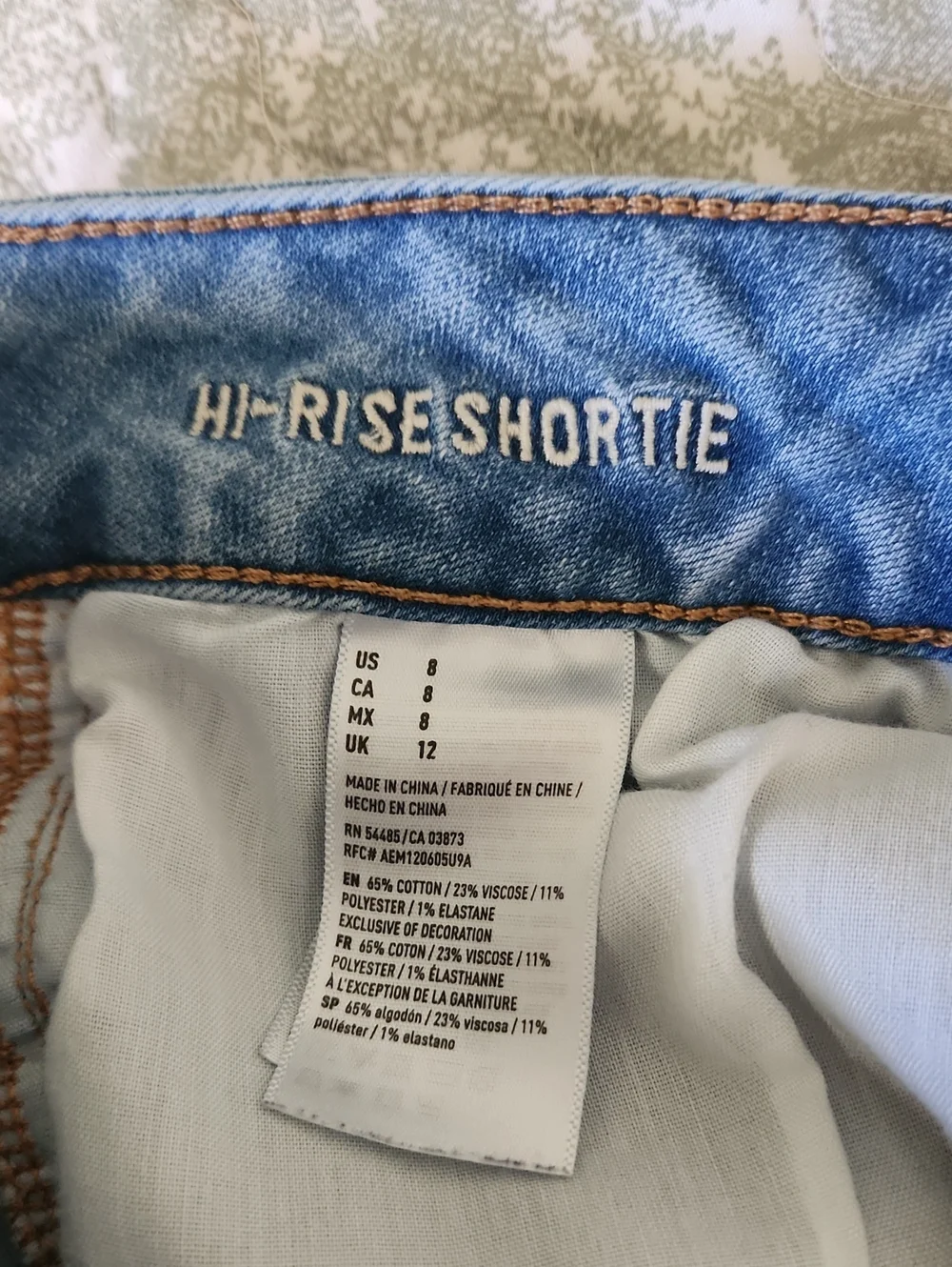 American Eagle Hi-Rise Shortie Shorts